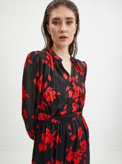 Orsay Červeno-černé dámské květované šaty ORSAY XL