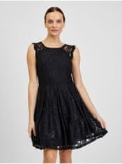 Orsay Černé dámské krajkované šaty ORSAY S