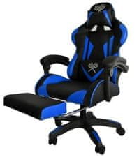InnoVibe Herní židle Malatec modro-černá