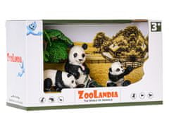 Mikro Trading Zoolandia - Panda s mláďaty a doplňky 