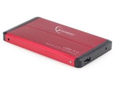 Gembird Pouzdro na disk 2.5" USB 3.0 červené
