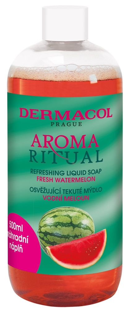 Levně Dermacol Aroma Náhradní náplň tekuté mýdlo vodní meloun 500 ml