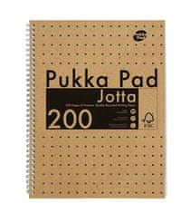 Pukka Pad Spirálový sešit "Jotta Kraft", A4, linkovaný, 100 listů, 9565-KRA