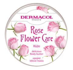 Dermacol Flower care opojné tělové máslo Růže 75 ml