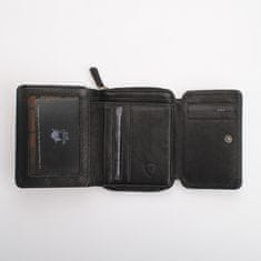 Divoký býk Malá černá dámská kožená peněženka DIVOKY BYK