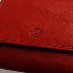 Divoký býk Malá červená dámská kožená peněženka DIVOKY BYK