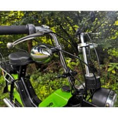 CARCLEVER Zvukový systém na motocykl, skútr, ATV s USB, BT, 2 x dálkové ovládání, barva chrom (rsm102ch)