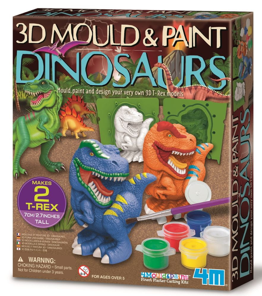 Levně Mac Toys Výroba a malování - 3D dinosauři