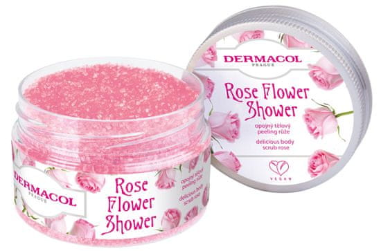 Dermacol Flower shower tělový peeling Růže 200 g