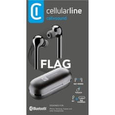 CellularLine Sluchátka do uší Flag - černá