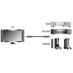 Meliconi HDMI kabel 497002, 3840 x 2160 pixelů, pozlacené kontakty, propojení TV a DVD, BLU-RAY, PC