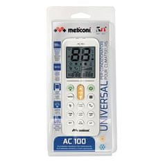 Meliconi Dálkové ovládání 802101 AC100, ke klimatizaci, podsvícený displej, funkce hodin
