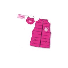 Sun City Dívčí zateplená vesta PEPPA PIG růžová (EN6210) 8 let (128cm)