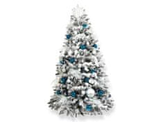 LAALU.cz Ozdobený umělý vánoční stromeček se 215 ks ozdob POLÁRNÍ MODRÁ 300 cm se stojánkem a vánočními ozdobami
