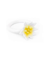 Prvnihracky Lanco - Kousátko kroužek s lotosovým květem