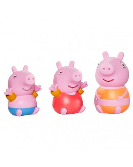 Toomies - Prasátko Peppa Pig, maminka a Tom - stříkající hračky do vody