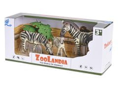Mikro Trading Zoolandia - Zebra s mláďaty a doplňky