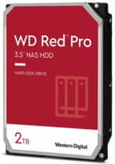 WD RED Pro 2TB / 2002FFSX / SATA 6Gb/s / Interní 3,5" / NAS / 7200 rpm / 64MB