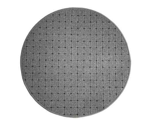 Vopi Kusový koberec Udinese šedý kruh