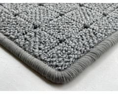 Vopi AKCE: 100x100 cm Kusový koberec Udinese šedý čtverec 100x100