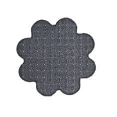 Vopi Kusový koberec Udinese šedý kytka 120x120 kytka