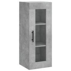 Vidaxl Skříň highboard betonově šedá 34,5x34x180 cm kompozitní dřevo