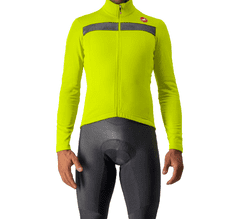 Castelli pánský cyklistický dres Puro 3 Jersey Electric Lime/Black Reflex žlutá/černá XL