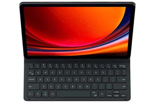 Levně Samsung Book Cover Keyboard Slim Tab S9, Black, EF-DX710UBEGWW