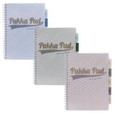 Pukka Pad Spirálový sešit "Haze Project Book", mix vzorů, A4, linkovaný, 9871(AST)-HZE