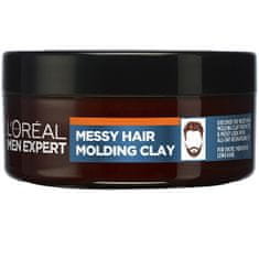 L’ORÉAL PARIS Stylingová hlína na vlasy Men Expert (Messy Hair Molding Clay) 75 ml