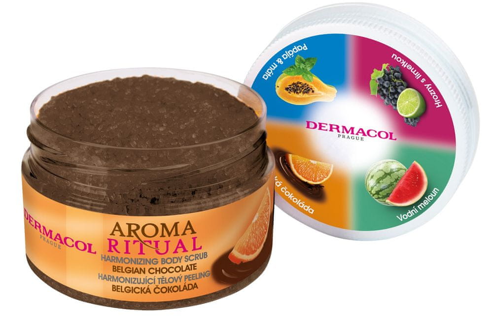 Dermacol Aroma Harmonizující telový peeling Belgická čokoláda 200 g