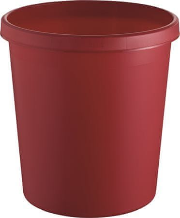 Helit Odpadkový koš, červená, 18 litrů, H6105825