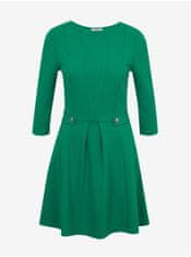 Orsay Zelené dámské šaty ORSAY S