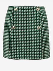 Orsay Zelená dámská kostkovaná sukně ORSAY L