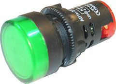 HADEX Kontrolka 230V LED 29mm AD16-22DS, zelená
