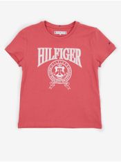 Tommy Hilfiger Růžové holčičí tričko Tommy Hilfiger 140