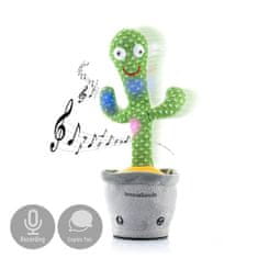 Northix Tančící a hrající kaktus s LED 