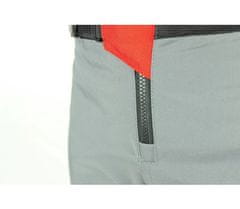 NAZRAN Kalhoty na moto silver grey/anthra/black/red M