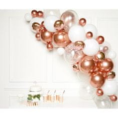 Amscan SADA balónků na balonkovou girlandu růžové zlato 66 ks