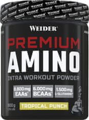 Weider Premium Amino 800g, tréniková směs s maltodextrinem, EAA, elektrolyty, bez kofeinu, Pomeranč