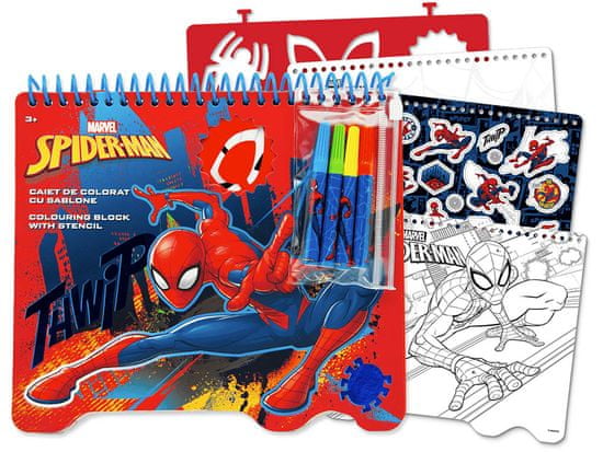 ToyCompany Kreativní a zábavní sešit sada Spiderman