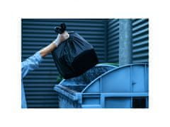 sarcia.eu Černé pytle na odpadky LDPE 120l, 75 tašky