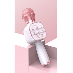 Northix Bezdrátový mikrofon, růžový 