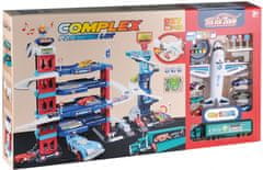iMex Toys nteraktivní garáž EXTREME 100cm 3v1, 95 kusů vč. podložky