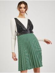 Orsay Černo-zelené dámské vzorované šaty ORSAY M