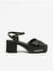 Černé dámské kožené sandály Love Moschino 36