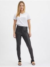 Orsay Tmavě šedé dámské skinny fit kalhoty 34