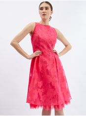 Orsay Tmavě růžové dámské šaty s ozdobným detailem 42