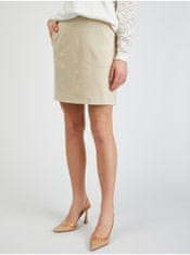 Orsay Béžová dámská sukně v semišové úpravě 36