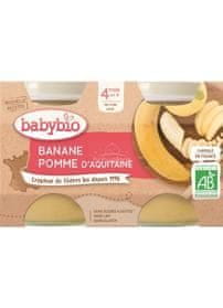 Babybio Příkrm jablko banán 2x 130 g